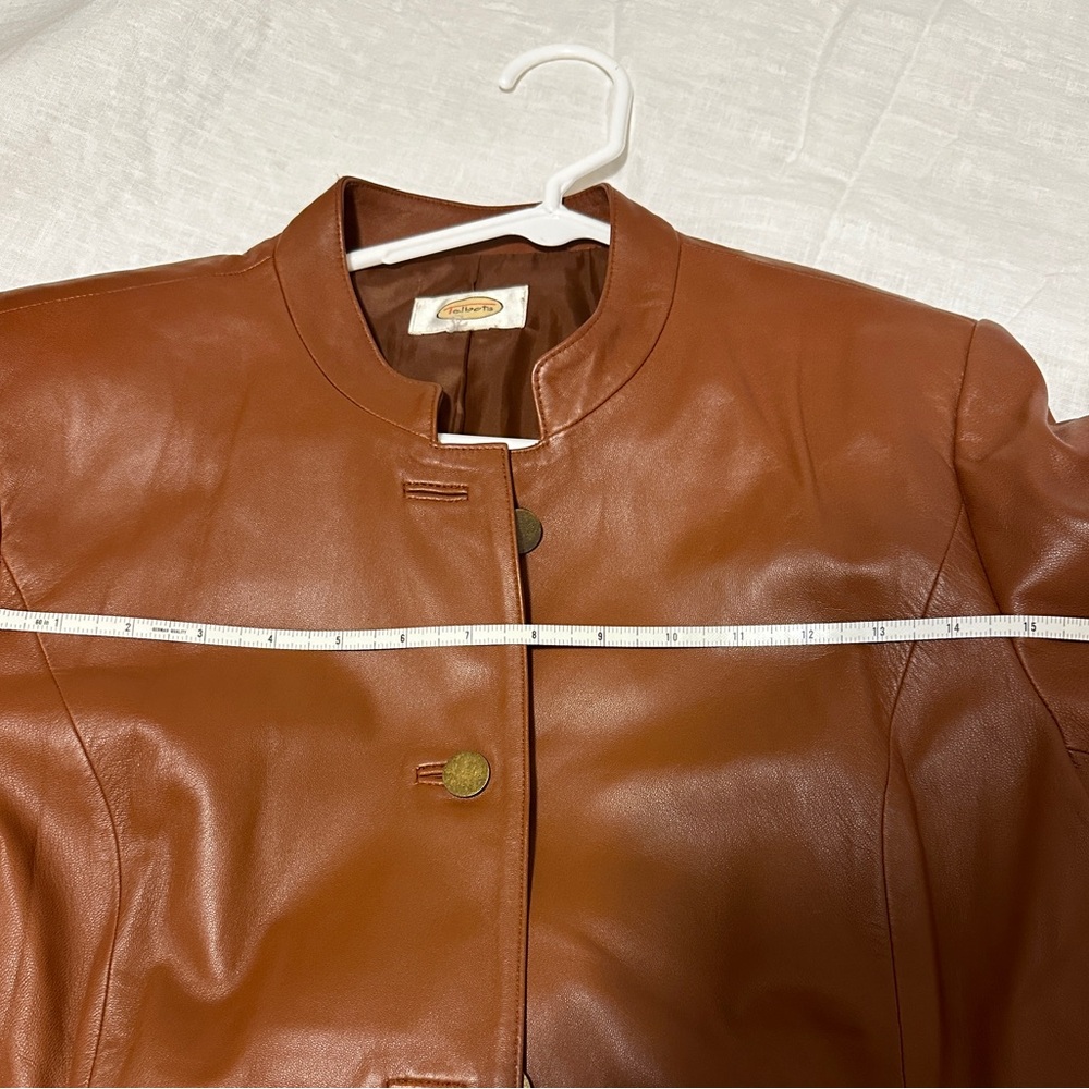 Talbots Brown Leather Jacket - Picture 8 of 9
